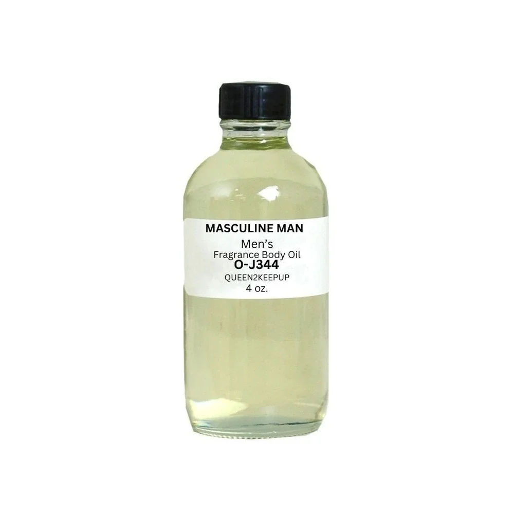 Masculine Man (Men) Body Oil 4 oz Fragrance All Natural Scent